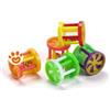 Leopet Cilindro in Plastica con Campanella (4x4 cm) - Confezione Da 1 Pezzo (Colori Assortiti)