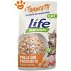Life Cat Natural Trancetti di Pollo con Prosciutto - Bustina Da 55 Gr