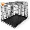 Camon Dog Gabbia pieghevole in Metallo Doppia Porta (62x46x53 cm) - Confezione Da 1 Pezzo