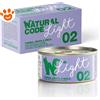 Natural Code 2 Cat Adult Light Tonno Orata e Mela - Confezione Da 4×70 Gr