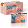 Natural Code 4 Cat Adult Light Tonno e Aloe - Confezione Da 4×70 Gr