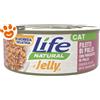 Life Cat Jelly Pollo con Prosciutto - Lattina da 70 Gr - CONFEZIONE RISPARMIO
