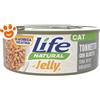 Life Cat Jelly Tonnetto con Alicette - Lattina da 70 Gr - CONFEZIONE RISPARMIO