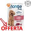 Monge Fresh Dog Adult Paté con Bocconcini ricco in Manzo - Bustina Da 85 Gr - CONFEZIONE RISPARMIO