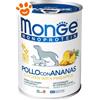 Monge Dog Monoproteico Pollo e Ananas - Lattina Da 400 Gr - CONFEZIONE RISPARMIO