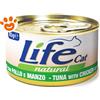 Life Cat Natural Tonno con Pollo e Manzo - Lattina Da 85 Gr - CONFEZIONE RISPARMIO