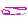 Leopet Dog Guinzaglio da Addestramento in Nylon Rosa Fluo - L (300x2,5cm)