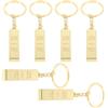 SUPVOX Portachiavi Key Ring Oro in Lega di Zinco 6 Pezzi, Lingotto | Hanging Pendant, Key Pendant e Bag Pendant Decor, per Chiavi e Borse