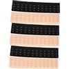 Beavorty Estensione Reggiseno 6 Pezzi Ganci in Poliestere, Allungatore 22,5 CM Chiusura a 3 File, Accessorio Lingerie Donna Comodo senza Pizzicare