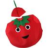 UxicRuya Vari Costumi di Frutta - Vestito in Tessuto con Cappello E Cosplay per Bambini - Mele, Pomodoro, Taglia unica