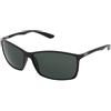 Ray-Ban Liteforce Tech RB4179 601/71 | Occhiali da Sole Graduati o Non Graduati | Prova Online | Unisex | Plastica | Rettangolari | Nero | Adrialenti