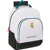safta Real Madrid Attrezzature 26/27 - Zaino scuola adattabile a carrozzina, ideale per bambini di diverse età, comodo e versatile, qualità e resistenza, 32 x 15 x 42 cm
