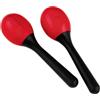 Nino Percussion NINO569R - Coppia di maracas in ABS, colore rosso