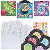 Baker Ross VC132 Kit di biglietti d'auguri con manica di disco - Confezione da 5, Biglietti in vinile retrò