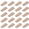 cyclingcolors 20x cunei legno piccoli fermaporta (10x 6mm + 10x 12mm) mobili ferma porta ante pavimento cucina angolazione blocca, 55mm x 20mm