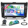 Rimoody 4 Core 64G Android 15 Autoradio per Honda CRV CR-V 3 2007-2011 Wireless Carplay Android Auto 8 Pollici Touchscreen Autoradio con GPS Navi WiFi Bluetooth FM/RDS Radio EQ/USB/SWC Telecamera Posteriore