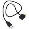 Zerone Adattatore HDMI, convertitore da HDMI maschio a HDMI femmina, con cavo di ricarica USB 2.0 da 50 cm