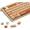 Akko Bun Wonderland Set di copritasti PBT con profilo MOG, 138 copritasti per tastiere meccaniche