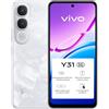 vivo Y31 5G Smartphone 6+6GB RAM Dinamica, 512GB ROM, Batteria 6500mAh BlueVolt, Fotocamera 50MP, Display 6.72 LCD, NFC, IP68/IP69, Stereo 400% Volume, Android 15, White