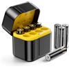 karzu Batterie al litio ricaricabili 8-AA con caricabatterie, 1,5 V, 3700 mWh, batterie ricaricabili ad alta capacità, 2500 cicli, batterie a lunga durata con scatola di ricarica integrata