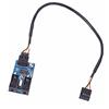 iHaospace iHaosapce Scheda Madre USB 2.0 9 pin Header da 1 a 2 Hub di estensione Splitter Adapter - Cavo da 30 cm Cavo USB interno a 9 pin Cavo adattatore connettore a 9 pin Moltiplicatore di porte