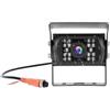 Realdio Telecamera di retromarcia a 4pin con connettore aviation, 18 LED IR per visione notturna, senza modifica del colore, telecamera impermeabile universale per auto/autobus/camper/camion/rimorchio 12V-24V