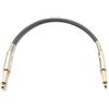 System-S Cavo audio 30 cm 6,35 mm jack maschio a maschio in nylon intrecciato antipiega adattatore AUX