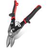 GWCYMYD Forbici per metallo, 245/257 mm, dritte/sinistra/destra per lamiera, acciaio al cromo vanadio, taglio di lamiere Aviation Snips per lamiera, alluminio, rame e pelle (testa destra)