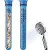 OFFO Filtro Doccia, Filtro per Soffione Doccia, Filtro Universale 18x100mm, Cartuccia Filtrante per Sedimenti, Blu, 2 Pezzo