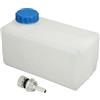 KIMISS Serbatoio per benzina, serbatoio universale da 5 litri con coperchio di tenuta e ugello, vaso per serbatoio dell'acqua integrato per riscaldatore di parcheggio auto elettrica