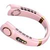 Frhwye Ventilatore Da Collo Portatile | Ventilatore Silenzioso Ricaricabile A 5 Velocità - Da Collo Indossabile, Luce LED 7 Colori E Display - per Estate, Viaggi, Guida in Auto, Campeggio, Spiagg