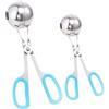 JECOMPRIS Pinze per Polpette in Acciaio Inossidabile 304, Strumento da Cucina per Palline di Carne e Dolci, Design a Forbice, 2 Pezzi