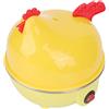 Fdit Cuociuova Elettrico 7 capacità di Rapid Egg Maker con Spegnimento Automatico, Mini Macchina per la Colazione a Forma di Pollo per Domestica