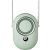Autilyshop Ventilatore da collo, portatile indossabile da vita e collo, 3 velocità, vivavoce con display a LED, per viaggi, eventi all'aperto, lavoro o uso domestico (verde 2000 mAh)