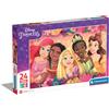 CLEMENTONI - Puzzle Disney Princess Maxi con 24 pezzi