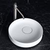 neoro n50 lavabo da appoggio Ø 45 A: 13 cm, con superficie facile da pulire, BN0164WM, n50 bianco opaco [Lavabi > Lavabi da Appoggio]