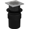 Geberit Varino scarico del bagno, per installazione in verticale DN 100, 388060001, Varino acciaio inox [Canaline Doccia e Scarichi Bagno > Scarichi Bagno]