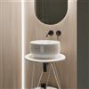 Scarabeo Fidia lavabo da appoggio, 5601BK, Fidia bianco [Lavabi > Lavabi da Appoggio]