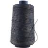 Blackr Filo cerato per cucito in pelle di nylon resistente per scarpe artigianali Riparazione nero