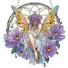 MEIYUDA 5D Diamond Painting Pendente Kit Completo Acchiappasogni, Fata Pittura Diamante per Bambini Acchiappaluce, Fai-da-te Diamond Painting DIY Strass Ricamo a Punto Croce Decorazione per Casa