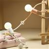 Fyeme 2 lampade da atleta con ventosa, luci notturne fai da te, forma pieghevole, forma variabile, luci notturne dell'atleta per camera da letto, camera dei bambini, soggiorno