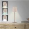 BEPER P207ILI202 Lampada da Tavolo Ricaricabile, Lampada LED senza fili, Intensità Regolabile, per Interno ed Esterno, Autonomia fino a 12 Ore, USB Type-C Inclusa