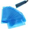 ZJchao 200 sacchetti usa e getta per penne per tatuaggi, coperture per macchine per tatuaggi, coperture blu per penne per tatuaggi, custodie in plastica per tatuatori