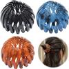 ZEXOWIJ 3 pezzi Capelli da Donna, Vintage, a Nido d'uccello, Clip per Capelli, Grandi, Pinza per Capelli, Accessori per Capelli, per Ragazze e Donne, Tinta Unita