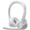 Logitech Cuffie riduzione del rumore wireless con microfono Logitech Zone 300 - Bianco - refurbished