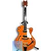 NA Chitarra acustica completa Archtop Orange Tiger Tremolo tasti in acciaio inos...