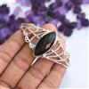 Bracciale Polsino Artigianale in Argento Sterling 925 con Gemma Onice Nero
