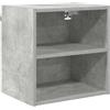 Roanoer Armadietto pensile grigio cemento, 40 x 29,5 x 40 cm, mobile da cucina in legno, montaggio a parete, effetto cemento, armadio da parete compatto per spazio aggiuntivo in cucina