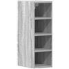 Roanoer Armadietto pensile Riga, grigio sonoma, 20 x 29,5 x 60 cm, in legno, per cucina e dispensa, salvaspazio, con molto spazio