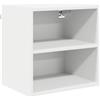 Roanoer Armadietto da cucina sospeso da parete, in legno, moderno, con molto spazio per utensili e stoviglie, dimensioni compatte 40 x 29,5 x 40 cm